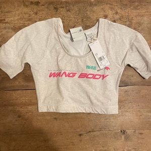 Wang x Adidas Crop workout crop top NWT